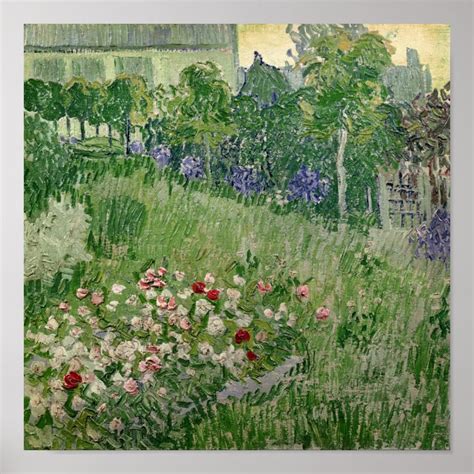 Vincent Van Gogh Daubigny S Garden 1890 Poster Zazzle