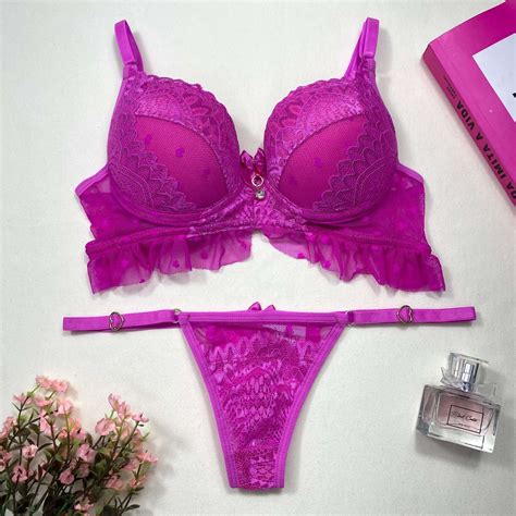 Conjunto de Lingerie Paixão Secreta Rosa Barbie Dolce Pecado