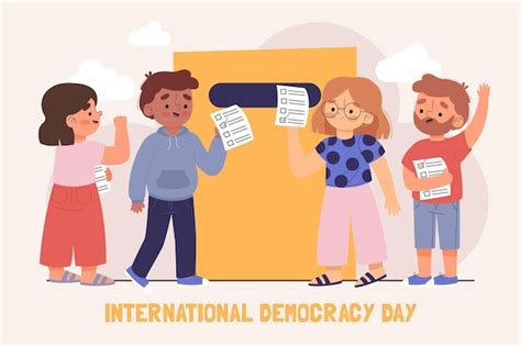 Ilustraci N Del D A Internacional De La Democracia Vector Gratis