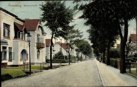 Ansichtskarte Postkarte Pinneberg in Schleswig Holstein Mühlenstraße