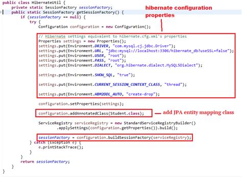 Hibernate 5 Java Configuration Example