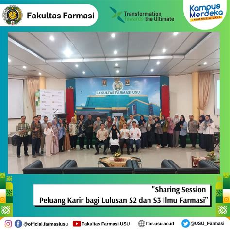 Sharing Session Peluang Karir Bagi Lulusan S2 Dan S3 Ilmu Farmasi