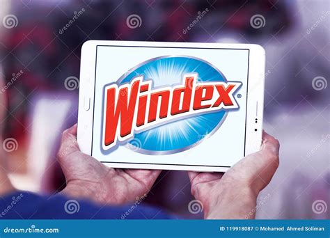 Windex cleaner brand logo editorial photography. Image of brands - 119918087