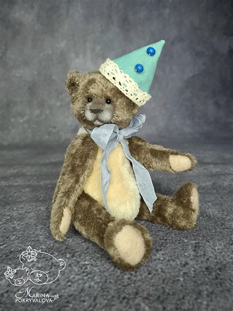 Teddy Bear Harlequin Handmade Bear Jointed Bear Mohair Bear Toy