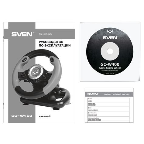 SVEN GC-W400 Racing Wheel Windows compatible gaming steering wheel