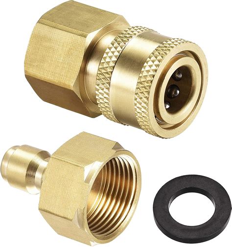 Amazon Uxcell Garden Hose Brass Quick Connect Set Fittings M22x1