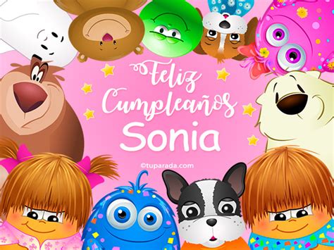 Feliz Cumplea Os Sonia Tarjetas De Sonia