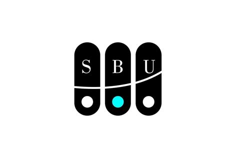 Sbu Letter And Alphabet Logo Design 17557653 Vector Art At Vecteezy