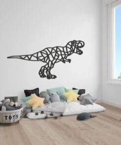 Geometric Dinosaur 3D Wall Art Moonwallstickers