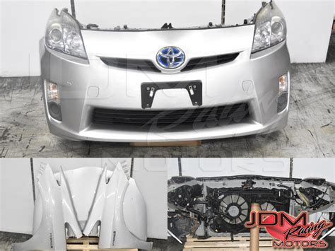 Hybrid JDM Used Toyota Prius Autobody Nose Cut With Hood Fenders