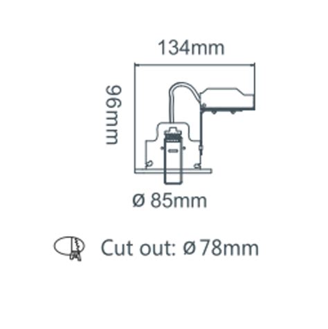 Supply Low Voltage Dimmable Fire Rated Led Recessed Downlight Wholesale