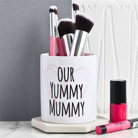 Brush Pot Personalised Brush Pot Make Up Brush Holder Etsy Uk