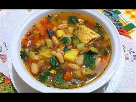 Куриный Суп с Фасолью/Очень Вкусно и Просто! - YouTube