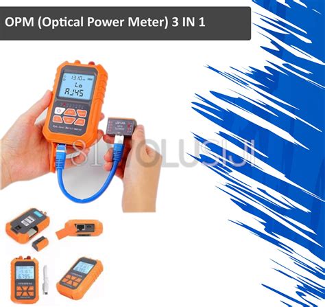 Opm Optical Power Meter Fiber Optik Fo Lan Tester In Lazada