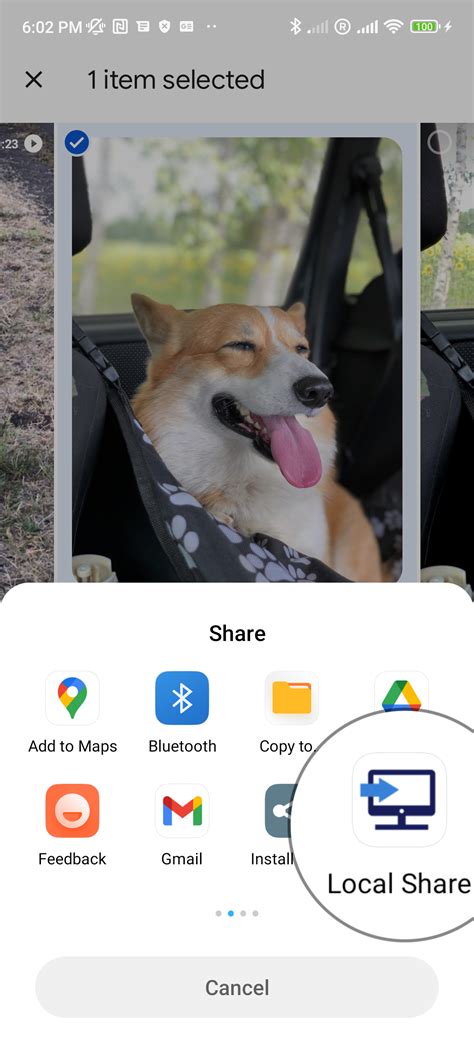 how to send file from phone to pc