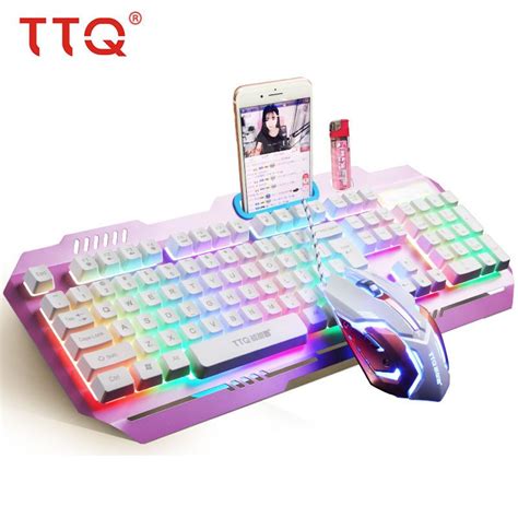 TTQ USB Gaming Keyboard Mouse Gamer Profesional Set Razer Led Gaming