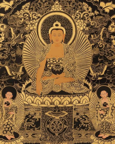 Sunaulo Big Buddhas Brocadeless Thangka Exotic India Art