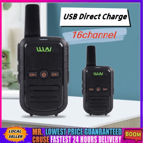 Wln Kd C Two Way Portable Channel Mhz Km Mini Walkie