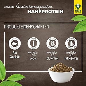 Raab Vitalfood Bio Hanf Protein 500 G Rein Pflanzlich Protein Pulver