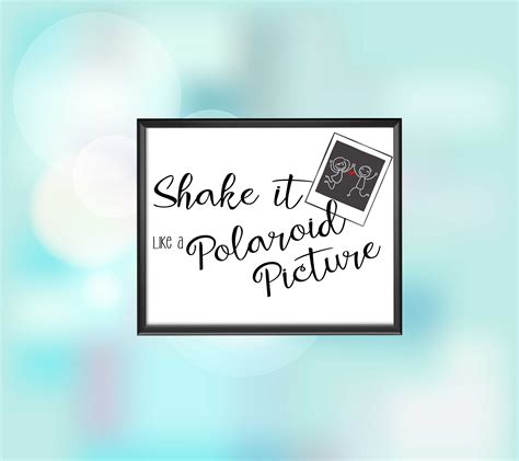 Shake It Like A Polaroid Guestbook Sign Instant Photo Guestbook Sign