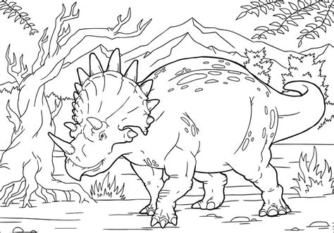 Desenhos De Triceratops Dinossauro Para Colorir E Imprimir