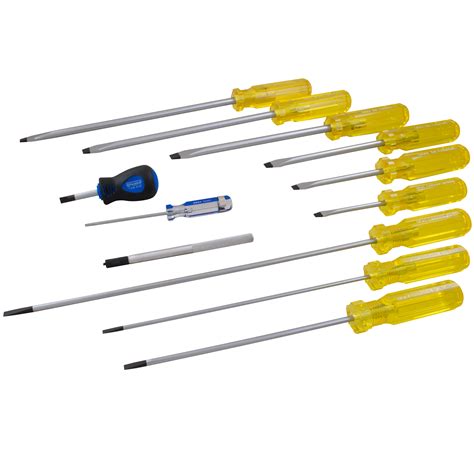 12 Piece Slotted Screwdriver Set | Gray Tools Online Store