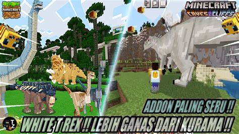 Minecraft New The Jurassic World Dinosaurs Addon Mcpebe 116117 Mod Minecraft