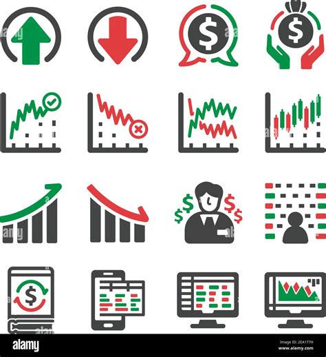 Stock And Investment Icon Set Stock Vector Image Art Alamy