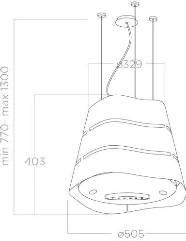 Cappa Cucina Filtrante A Isola 50 Cm Elica PRF0171194 WAVE UX IX F 51