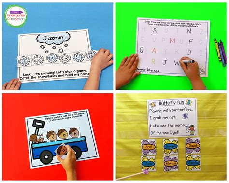 Pre K And Kindergarten Name Games And Activities Year Long Bundle The