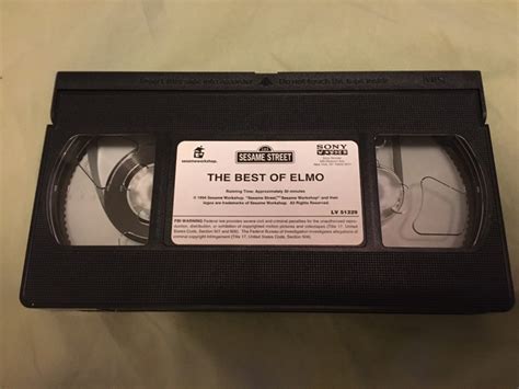 Sesame Street The Best Of Elmo Vhs Video With Whoopi Goldberg Etsy