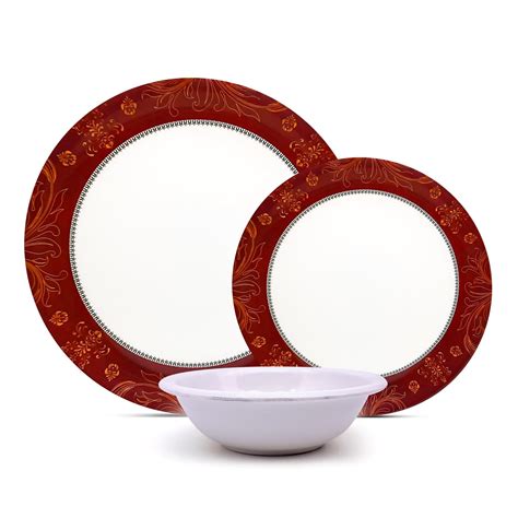 Buy Litware Eva Pack Of Melamin Dinner Plate With Bowl Melamine