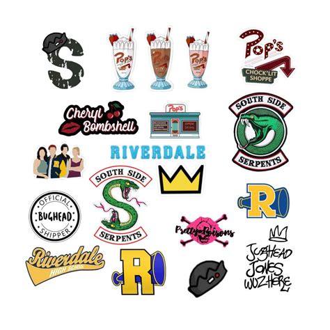 Riverdale Logos 2 Teil 2 Adesivi Tumblr Sfondi Iphone Idee Per Diario