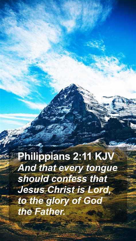 Philippians Kjv Mobile Phone Wallpaper And That Every Tongue