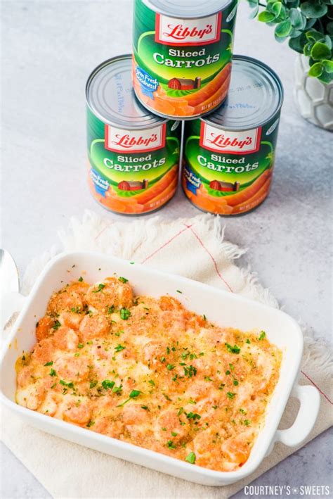 Cheesy Carrot Casserole With Bread Crumb Topping Courtneys Sweets