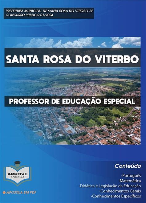 Apostila Santa Rosa Do Viterbo Professor De Educa O Especial