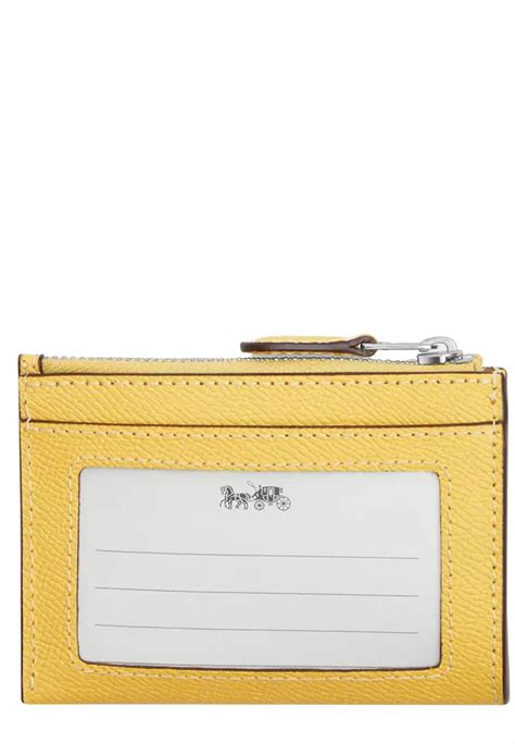 Coach Coach Mini Skinny Id Case In Retro Yellow 88250 2024 Buy Coach Online Zalora Hong Kong