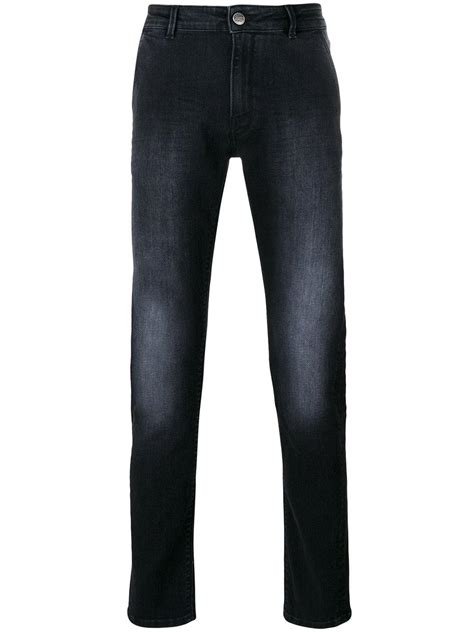 Pt01 Faded Jeans In Black For Men Lyst