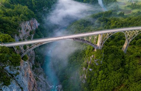 Djurdjevica Tara Bridge In Montenegro