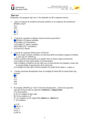 Examen Tipo Test Corregido Pdf