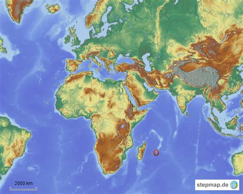 Stepmap Mauritius Landkarte F R Afrika