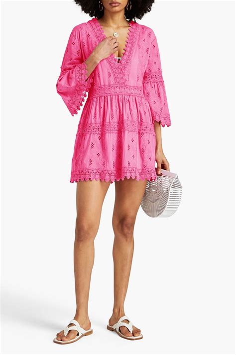 Melissa Odabash Victoria Broderie Anglaise Cotton Mini Dress The Outnet