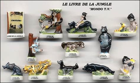 SERIE COMPLETE DE FEVES LE LIVRE DE LA JUNGLE MONDO TV Fèves de