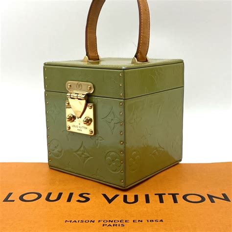 1円〜 天下一品 Louis Vuitton ルイヴィトン ブリーカー ボックス モノグラム ヴェルニ バニティバッグ ハンドバッグ パテント