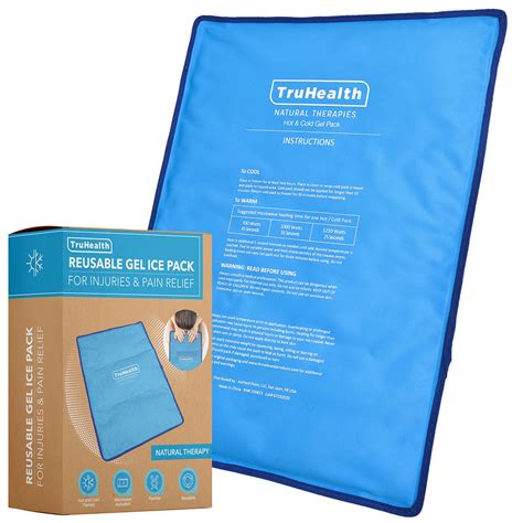 Truhealth Extra Large Hot Cold Gel Ice Pack Reusable Therapy