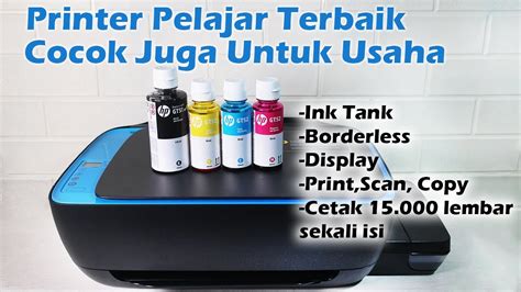 Full Review Printer Hp Ink Tank 319 Borderless I Unboxing And Konfigurasi Awal Youtube