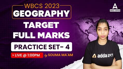 Wbcs Pyqs Geography By Souma Maam Adda Wbcs Topper Youtube