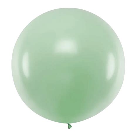 Kæmpe Ballon 1 M Pastel Pistacie Latex Balloner Gigant Himmelrum ApS