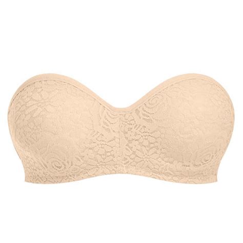 Wacoal Halo Lace Strapless Bh Nude Annadiva