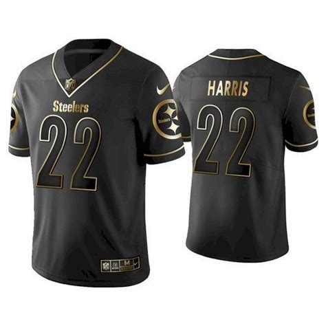 Steelers Najee Harris All-Black Golden Edition Jersey – US Sports Nation